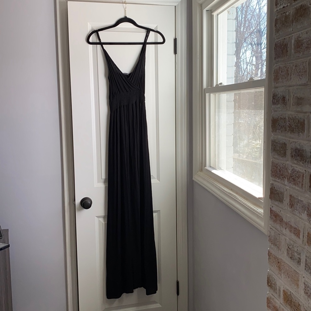 Black maxi dress